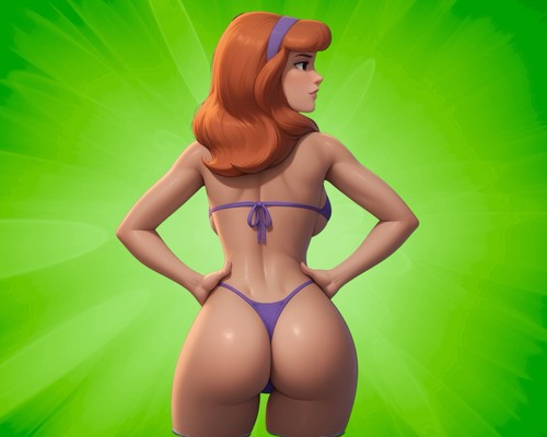 Daphne blake waifu sticker - sticker, 5"